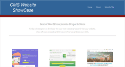 Desktop Screenshot of cmswebsiteshowcase.com